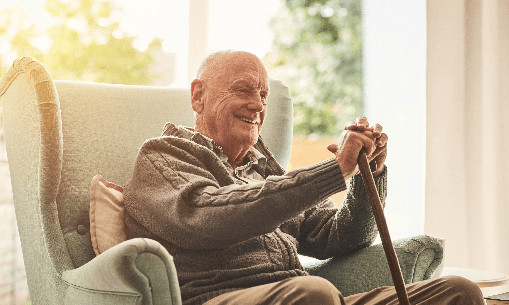 Older adult at home, reflecting the everyday setting where chronic care needs continue between visits